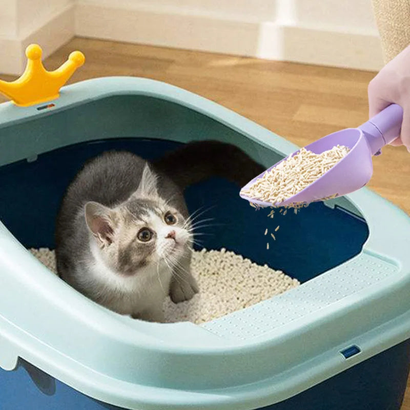 Cat Litter Scoop Plastic Cats Poop Scoop With Base Pets Cleanning Tool Cat Toilet Products Durable Litter Box Cleaner Shovel Pet Products - My Store