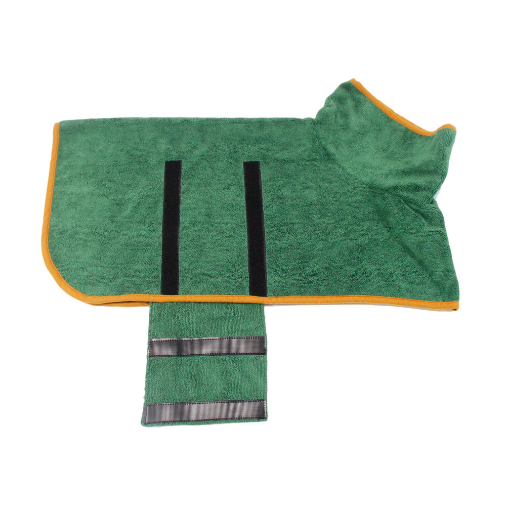 Absorbent Pet Bathrobe With Waist-wrapped Microfiber - My Store