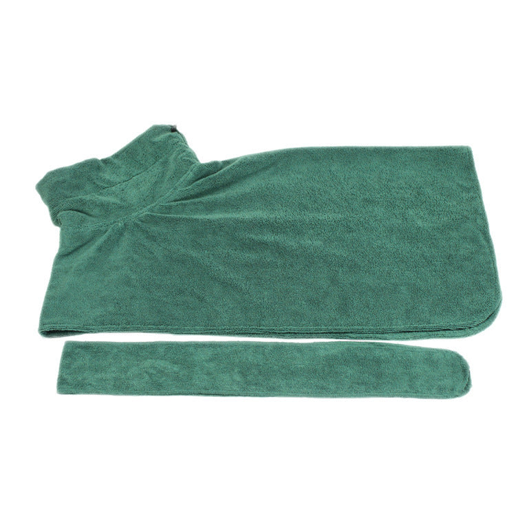 Absorbent Pet Bathrobe With Waist-wrapped Microfiber - My Store